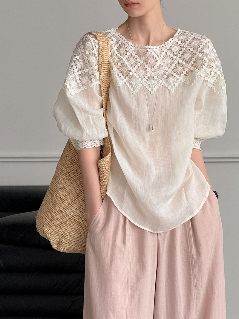 2026 Vrouwen Zomer 100% Linnen - Blouses recensie en prijs