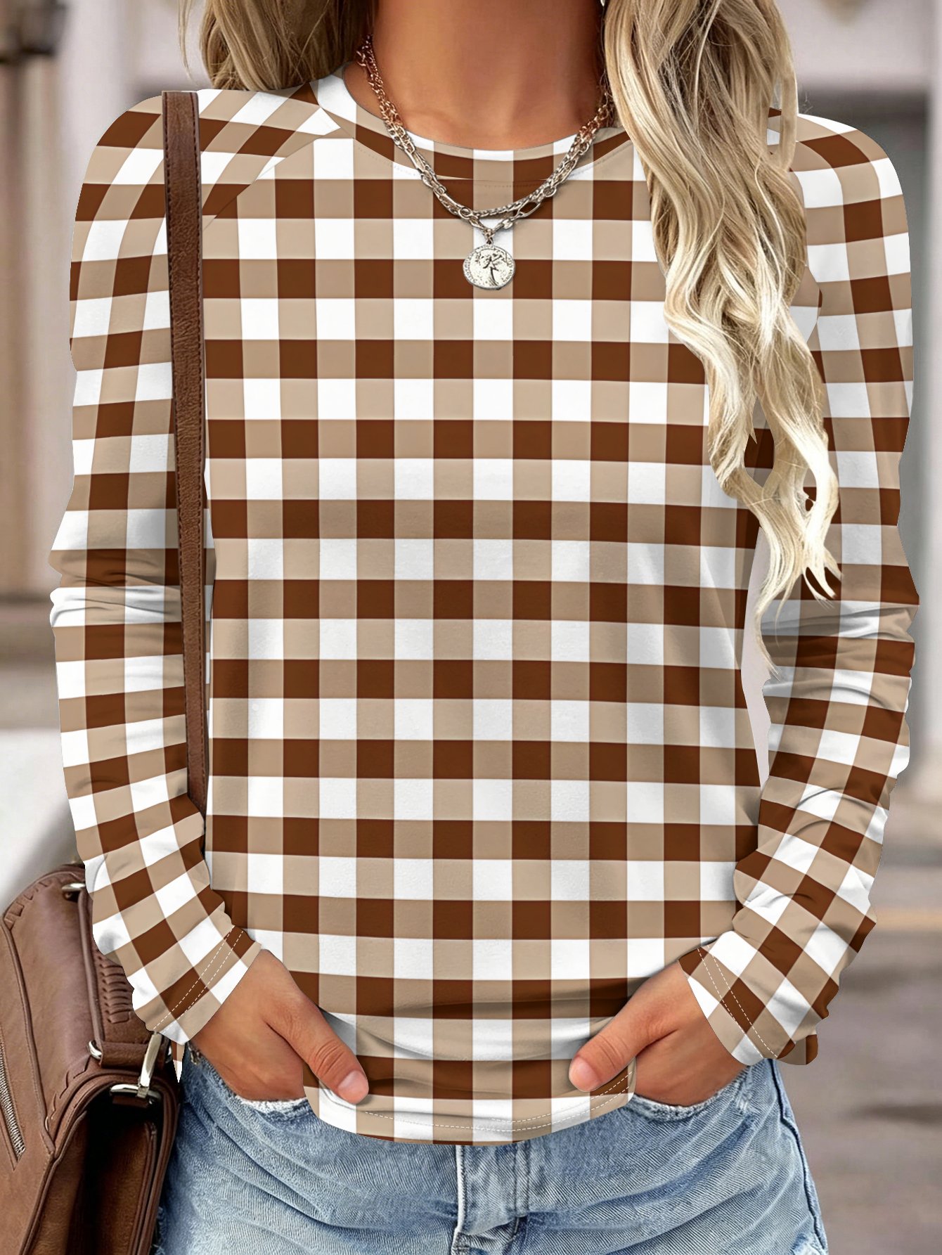 Damesblouse met lange mouwen,  - Blouses recensie en prijs