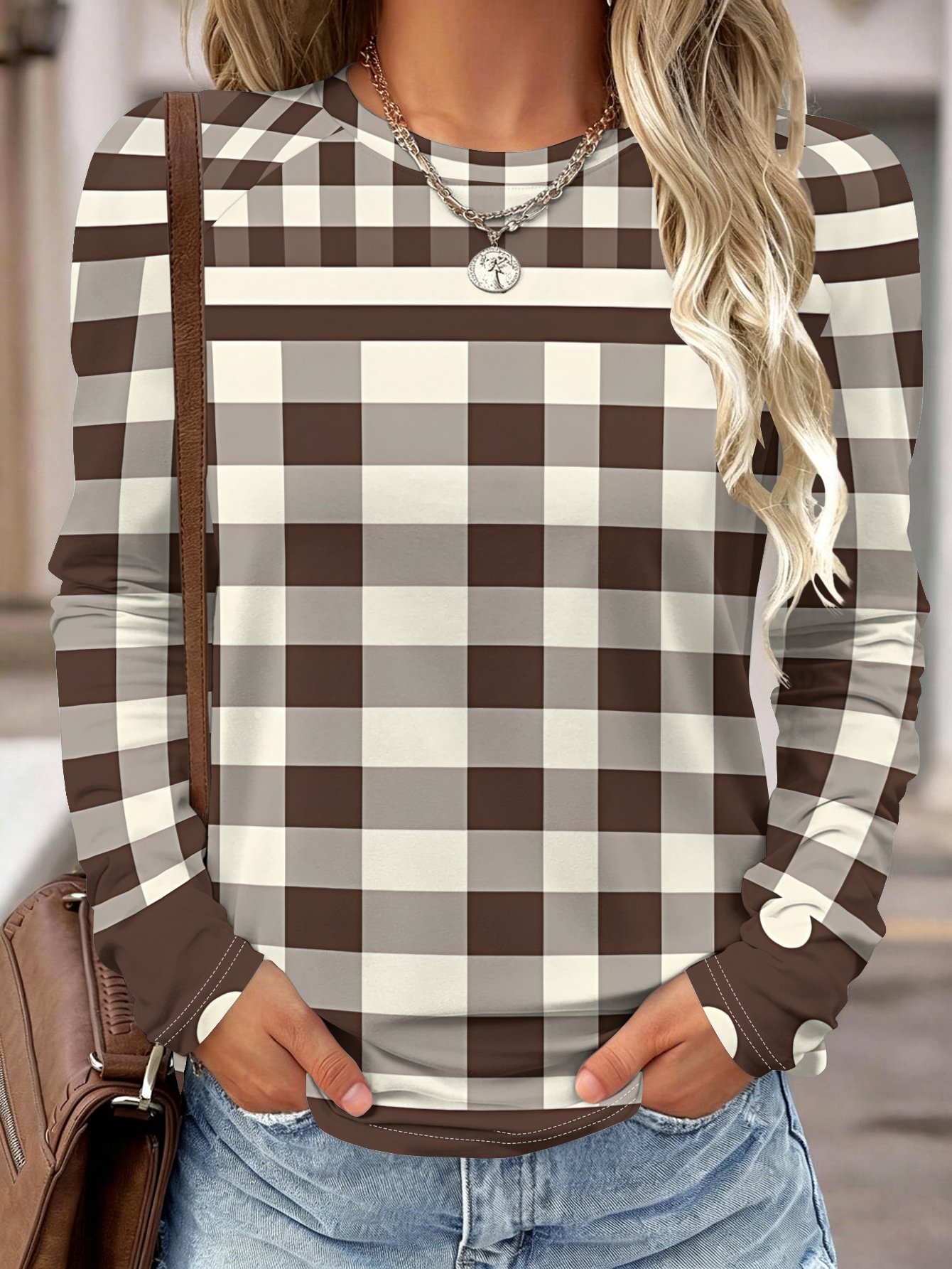 Damesblouse met lange mouwen,  - Blouses recensie en prijs