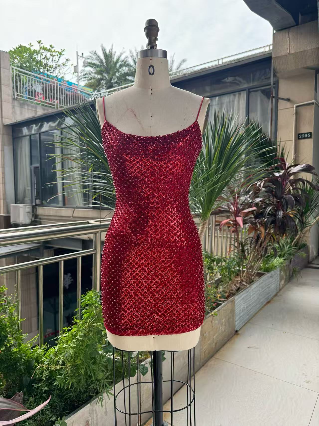 Dames bodycon mini-jurk met sp - Sparkly Rhinestone Club Party Dress recensie en prijs