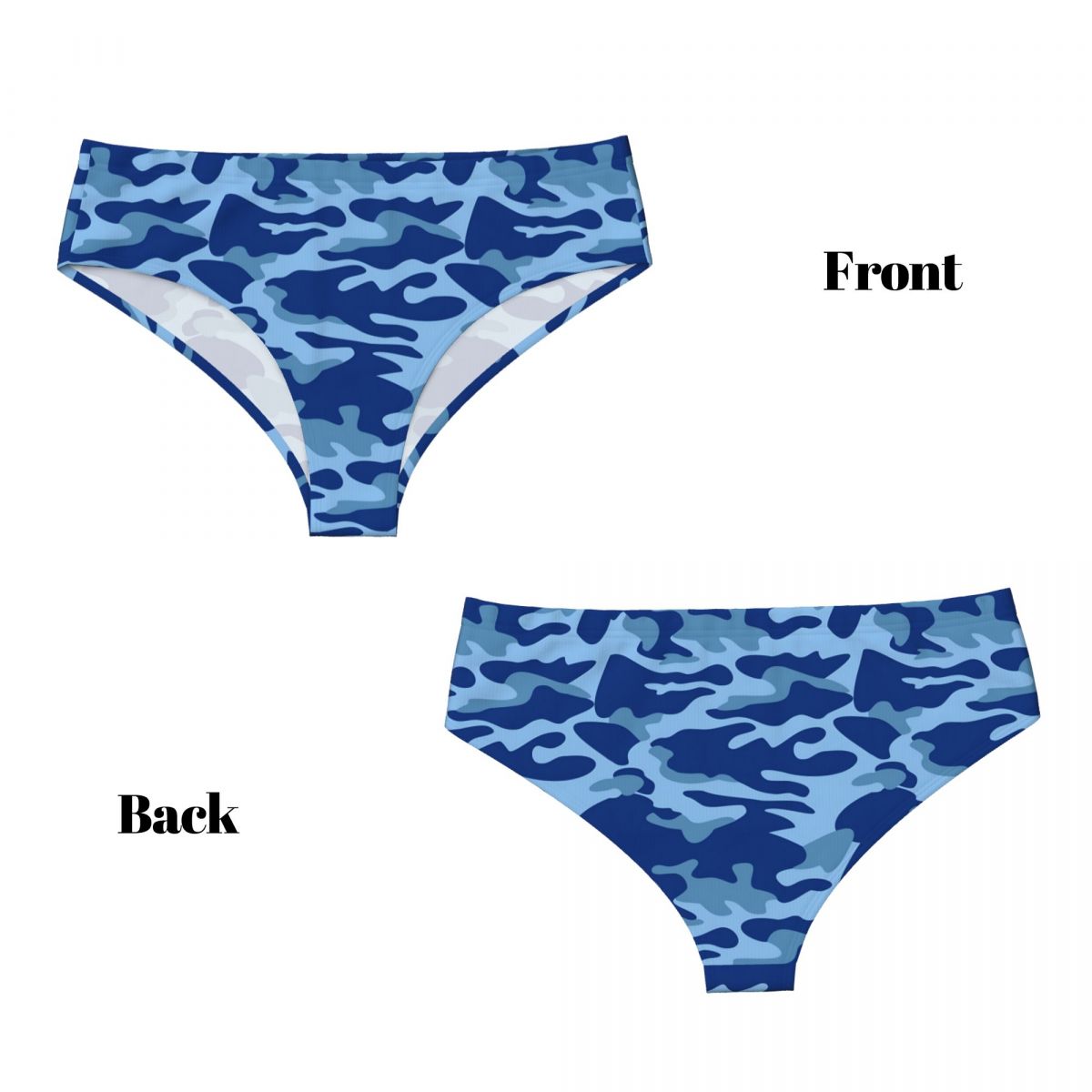 Aangepaste moderne blauwe camo - Lingerie recensie en prijs