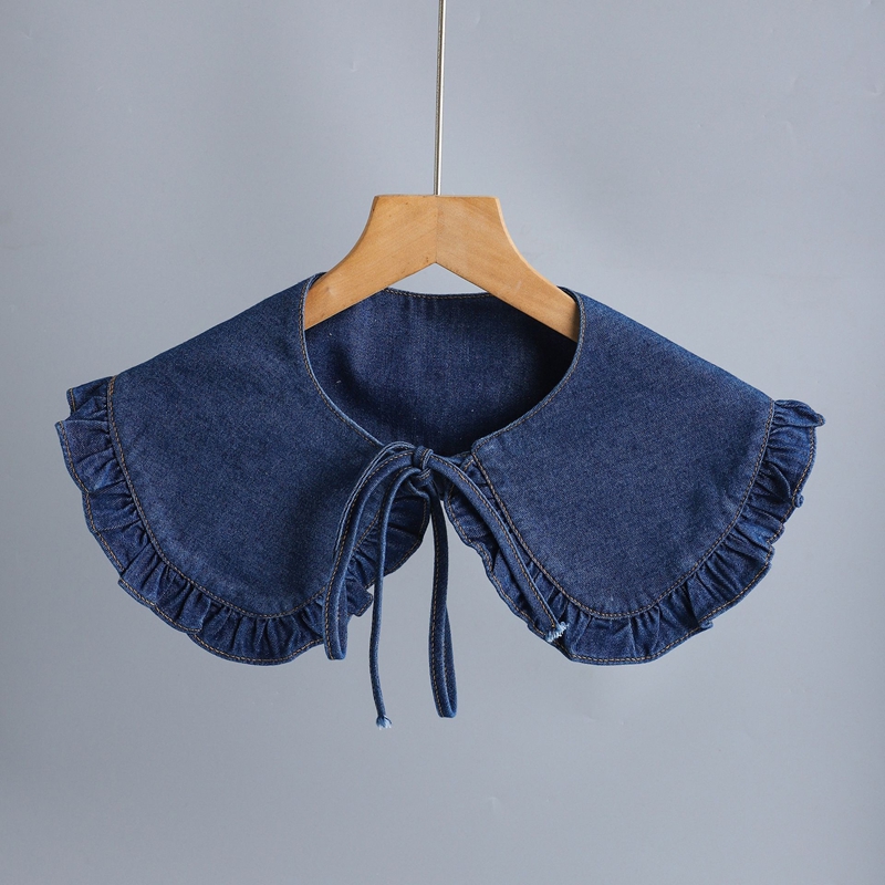 Zoete blauwe denim ruches, los - Blouses recensie en prijs