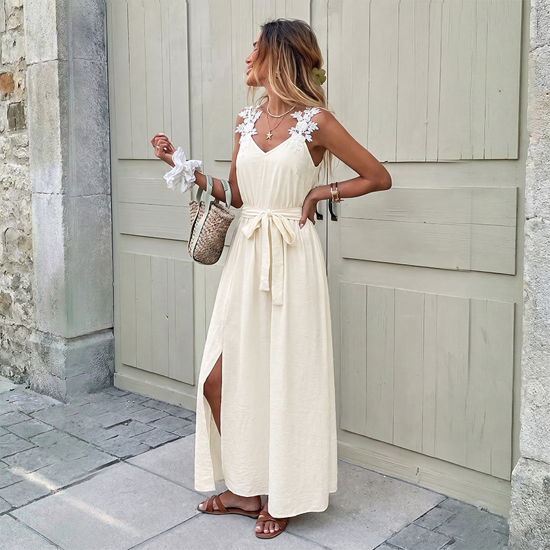 Dames maxi-jurk met bloemenkan - Boho Summer Beach Maxi Dress recensie en prijs