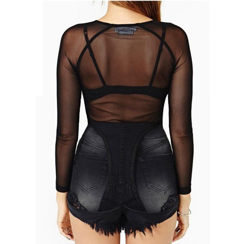 Dames top van doorschijnend me - Blouses recensie en prijs